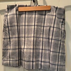 NWT Tory Burch pleated front twill golf skort uptown plaid size 10